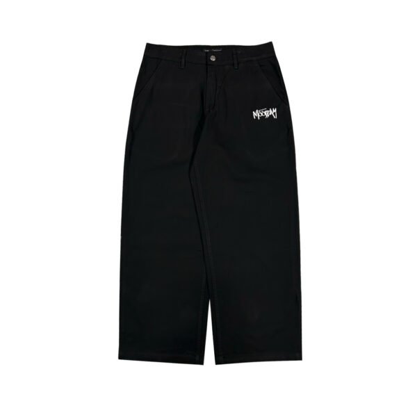 CHINO BAGGY WIDELEG BLACK MOODDAY PROJECT BORDIR