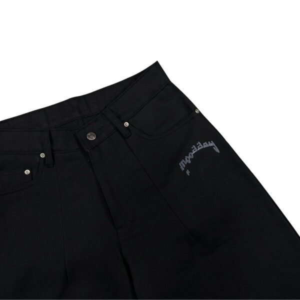 RAW DENIM JORTS BLACK KAREEM MOODDAY PROJECT - Image 3
