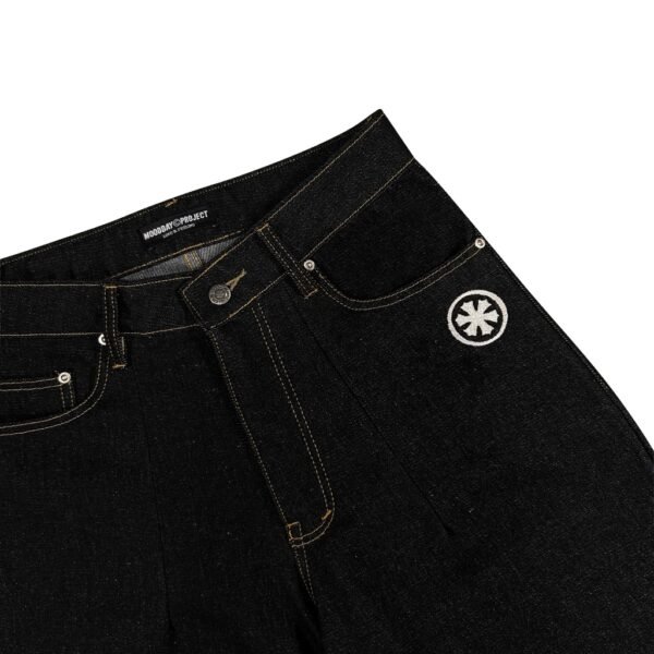 RAW DENIM JORTS PANTS HITAM OSAKA MOODDAY PROJECT - Image 5