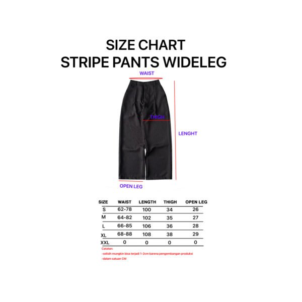 STRIPE PANTS WIDELEG TROUSERS WIDELEG MOODDAY PROJECT NO JEANS - Image 7