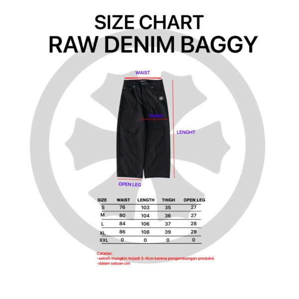 RAW DENIM BAGGY KAREEM BLACK MOODDAY PROJECT - Image 7